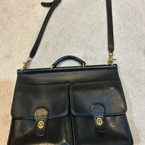 Coach black briefcase